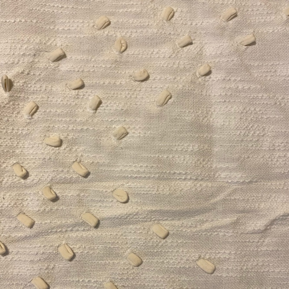 Anthropology Textured king size pillow sham